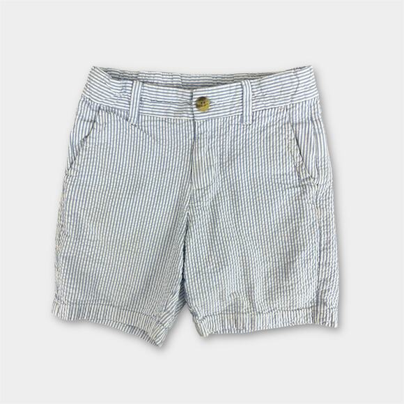 Janie and Jack Provence Blue Seersucker Short 6 - Picture 1 of 9